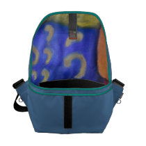 Inside and Out – Azure and Crimson Passage messenger bags