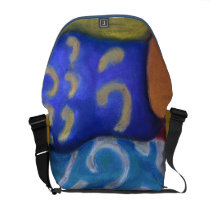 Inside and Out – Azure and Crimson Passage messenger bags