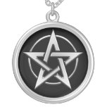 Inside Circle Silver Necklaces
