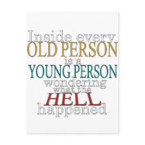 Inside Every Old Person Postcards