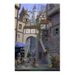 fantasy, poster, gnome, goblin, city, hidden,