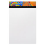 Inside I · Fractal Art · Blue &amp; Orange Stationery Paper