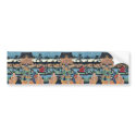 Inside Kameido Tenmangu shrine by Ando, Hiroshige bumper stickers