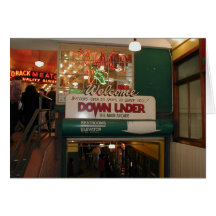 Inside Of Pike Place Market In Seattle Greeting Card