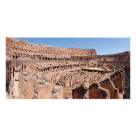 Inside of the Rome Colosseum Panoramic Portrait Photo Card Template