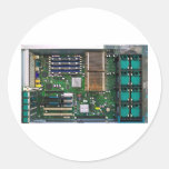 inside server computer round sticker