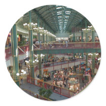 Inside The Mall Of America Minisota Store Crowd Round Stickers