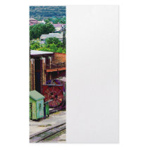 Inside the Train Yard Custom Stationery