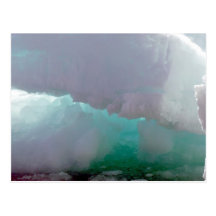 Inside view of a melting ice berg post cards