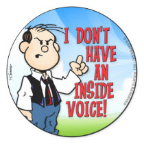 Inside Voice Round Stickers