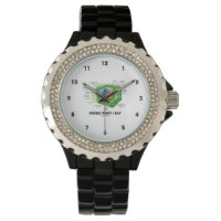 Inside What I Eat (Plant Cell Biology Vegetarian) Wristwatch