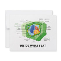 Inside What I Eat (Plant Cell Vegetarian Humor) invitations by wordsunwords Inside What I Eat (Plant Cell Vegetarian Humor) invitations