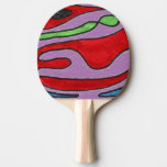 "Insides Out" Abstract Ping Pong Paddle