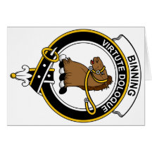 Insignia del clan de Binning Felicitacion