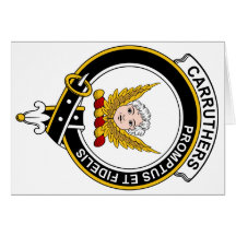 Insignia del clan de Carruthers Tarjeton