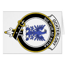 Insignia del clan de Ochterlony Tarjeton