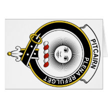 Insignia del clan de Pitcairn Felicitaciones