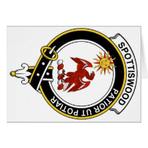Insignia del clan de Spottiswood Tarjetas