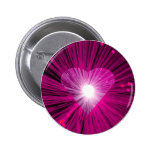Insignia redonda del botón del corazón rosado pin