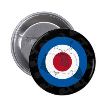 Insignia retra de la silueta de la vespa pin