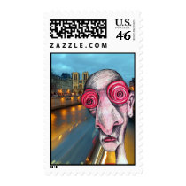 Insomniac Headed for Notre Dame postage