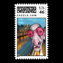Insomniac Headed for Notre Dame postage