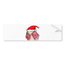 Insomniac Santa Claus bumper stickers by Insomniacs Insomniac Santa Claus bumper stickers