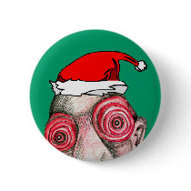 Insomniac Santa Claus buttons by Insomniacs Insomniac Santa Claus buttons