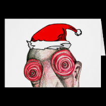 Insomniac Santa Claus cards