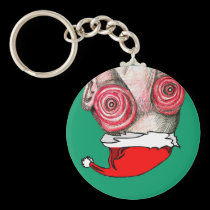 Insomniac Santa Claus keychains