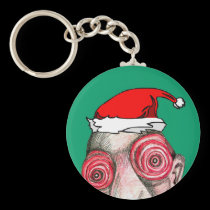 Insomniac Santa Claus keychains
