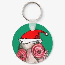Insomniac Santa Claus keychains by Insomniacs Insomniac Santa Claus keychains
