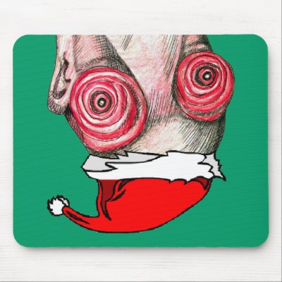 Insomniac Santa Claus Mouse Mats by Insomniacs