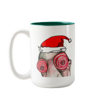 Insomniac Santa Claus mugs by Insomniacs Insomniac Santa Claus mugs
