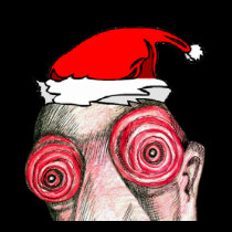 Insomniac Santa Claus t-shirts