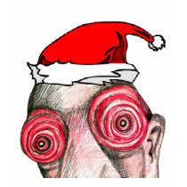 Insomniac Santa Claus t-shirts by Insomniacs Insomniac Santa Claus t-shirts