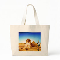 Insomniac Tourist Visits Egypt Sphinx bags