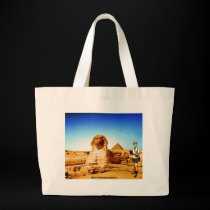 Insomniac Tourist Visits Egypt Sphinx bags