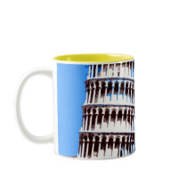 Insomniac Visits Leaning Tower of Pisa mugs