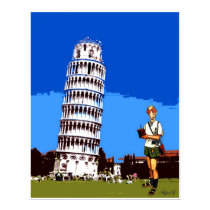 Insomniac Visit's "Leaning Tower of Pisa" posters