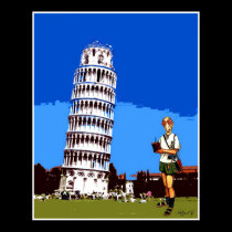 Insomniac Visit's "Leaning Tower of Pisa" posters