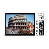 Insomniac Visits Rome Colisseum postage