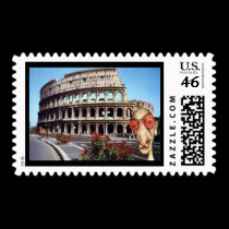 Insomniac Visits Rome Colisseum stamps