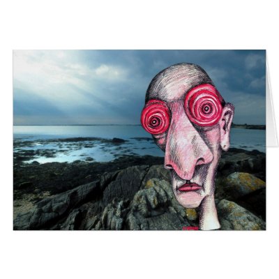 Insomniac Visits the Coast at Sene Greeting Card by Insomniacs