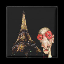 Insomniac Visits The Eiffel Tower magnets