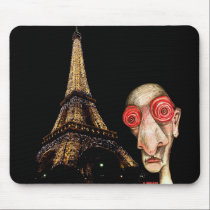 Insomniac Visits The Eiffel Tower mousepads