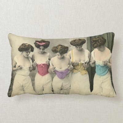 Inspection and Hats and Petticoats Pillows Mojo_throwpillow