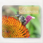 Inspiration Echinacea and Bee Mousepad