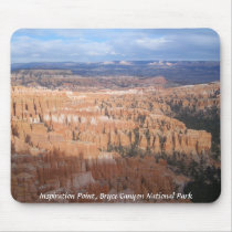 Inspiration Point, Bryce Canyon National Park mousepads by hikingviking Inspiration Point, Bryce Canyon National Park mousepads