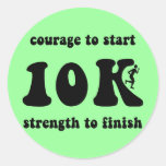 Inspirational 10K Round Sticker